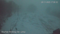 Vrchol Bouřňák, pohled na jih