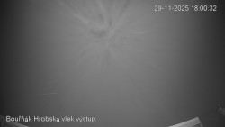 Vrchol Bouřňák, pohled na jih