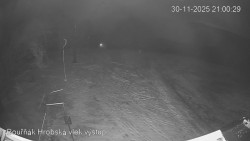 Vrchol Bouřňák, pohled na jih