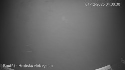 Vrchol Bouřňák, pohled na jih