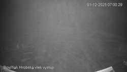 Vrchol Bouřňák, pohled na jih