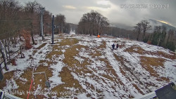 Vrchol Bouřňák, pohled na jih