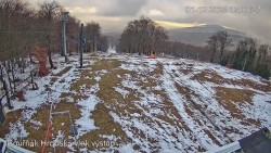 Vrchol Bouřňák, pohled na jih