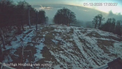 Vrchol Bouřňák, pohled na jih