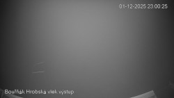 Vrchol Bouřňák, pohled na jih