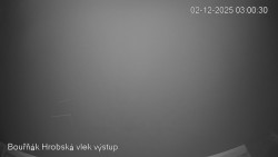 Vrchol Bouřňák, pohled na jih