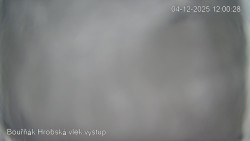 Vrchol Bouřňák, pohled na jih