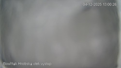 Vrchol Bouřňák, pohled na jih