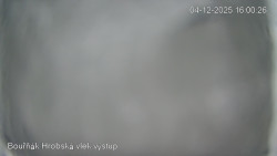 Vrchol Bouřňák, pohled na jih