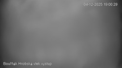 Vrchol Bouřňák, pohled na jih