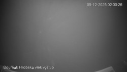 Vrchol Bouřňák, pohled na jih