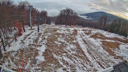 Vrchol Bouřňák, pohled na jih