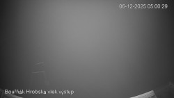 Vrchol Bouřňák, pohled na jih