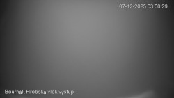 Vrchol Bouřňák, pohled na jih