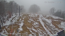 Vrchol Bouřňák, pohled na jih