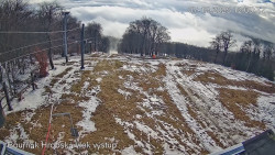 Vrchol Bouřňák, pohled na jih