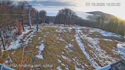 Vrchol Bouřňák, pohled na jih