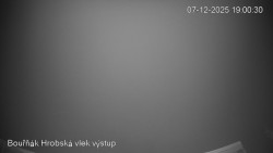 Vrchol Bouřňák, pohled na jih