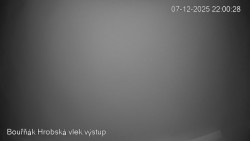 Vrchol Bouřňák, pohled na jih