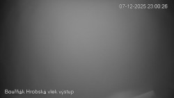 Vrchol Bouřňák, pohled na jih