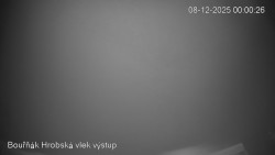 Vrchol Bouřňák, pohled na jih