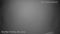 Vrchol Bouřňák, pohled na jih