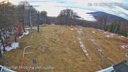 Vrchol Bouřňák, pohled na jih