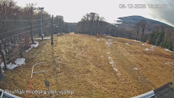 Vrchol Bouřňák, pohled na jih