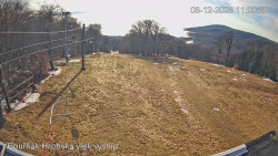 Vrchol Bouřňák, pohled na jih