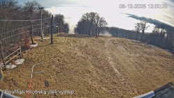 Vrchol Bouřňák, pohled na jih