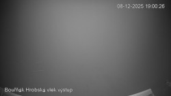 Vrchol Bouřňák, pohled na jih