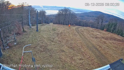 Vrchol Bouřňák, pohled na jih