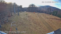 Vrchol Bouřňák, pohled na jih