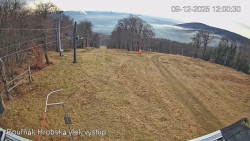 Vrchol Bouřňák, pohled na jih