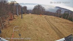 Vrchol Bouřňák, pohled na jih