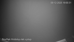 Vrchol Bouřňák, pohled na jih