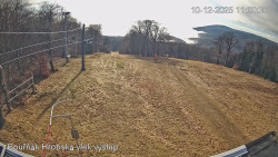 Vrchol Bouřňák, pohled na jih