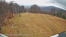 Vrchol Bouřňák, pohled na jih