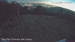 Vrchol Bouřňák, pohled na jih