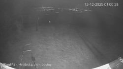 Vrchol Bouřňák, pohled na jih