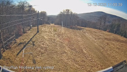 Vrchol Bouřňák, pohled na jih