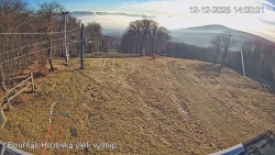 Vrchol Bouřňák, pohled na jih