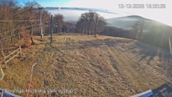 Vrchol Bouřňák, pohled na jih