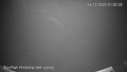 Vrchol Bouřňák, pohled na jih