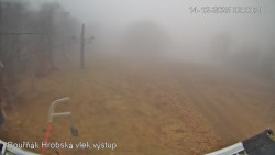 Vrchol Bouřňák, pohled na jih