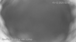 Vrchol Bouřňák, pohled na jih