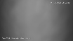 Vrchol Bouřňák, pohled na jih