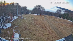 Vrchol Bouřňák, pohled na jih