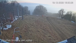 Vrchol Bouřňák, pohled na jih