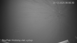 Vrchol Bouřňák, pohled na jih